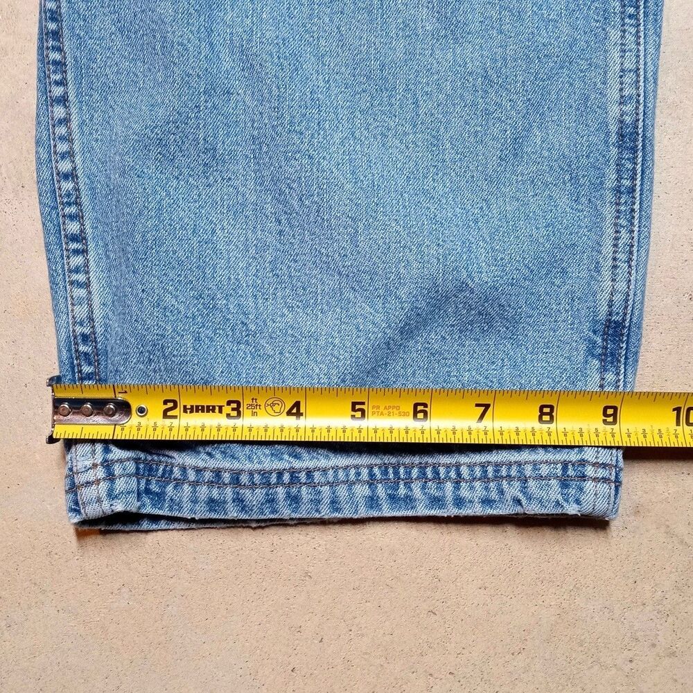 Vintage Levi's Denim Jean Bib Overalls Size MEDIUM Jumpsuit Straight Leg - Picture 10 of 10